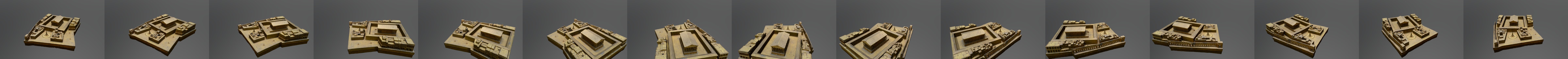 Plaque 35 - Maquette de Rome 3D Model