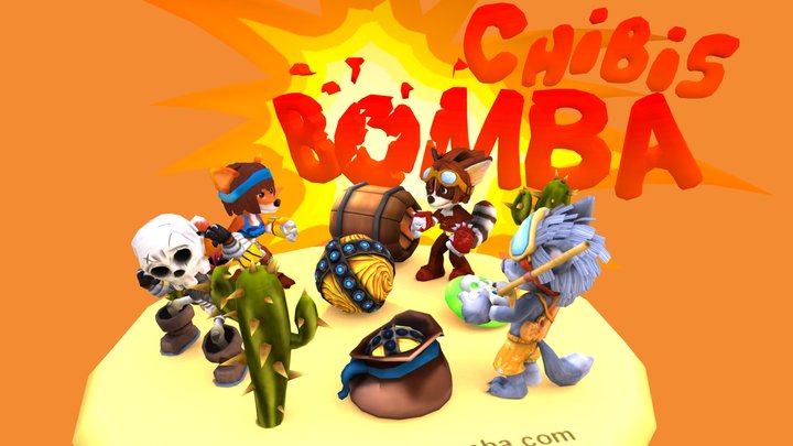 ChibisBomba Scene 2 3D Model