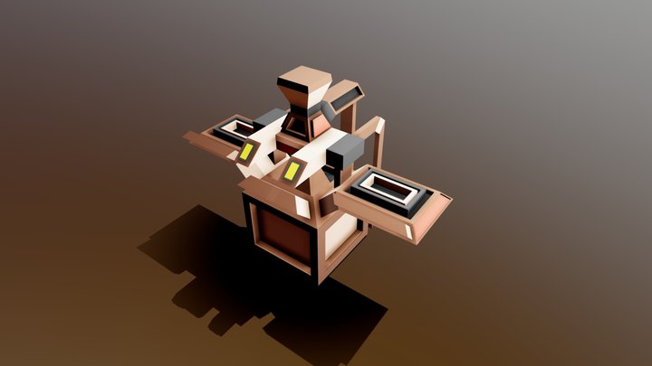 Weird Computer Display 3D Model