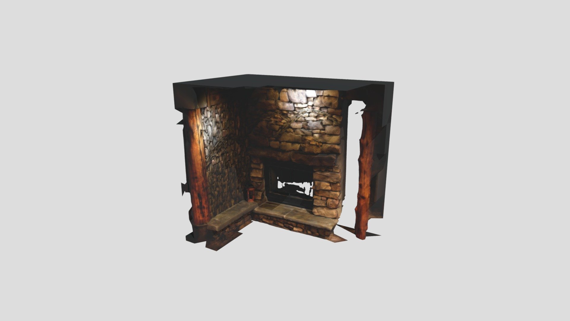 Stone Fireplace