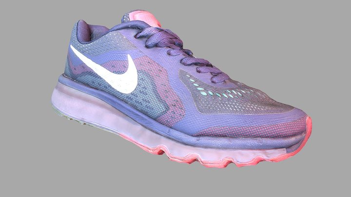 Worn Nike Air shoe low poly 3D model 3D Model