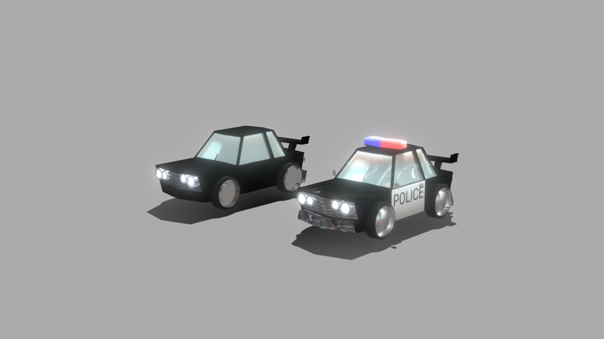 lowpoly cars