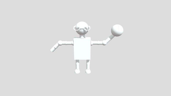 Jorge_ Robot_ Sin Animar 3D Model