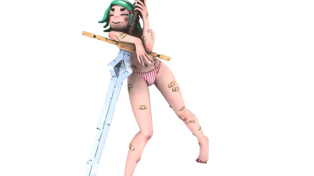 swordgirl 3D Model