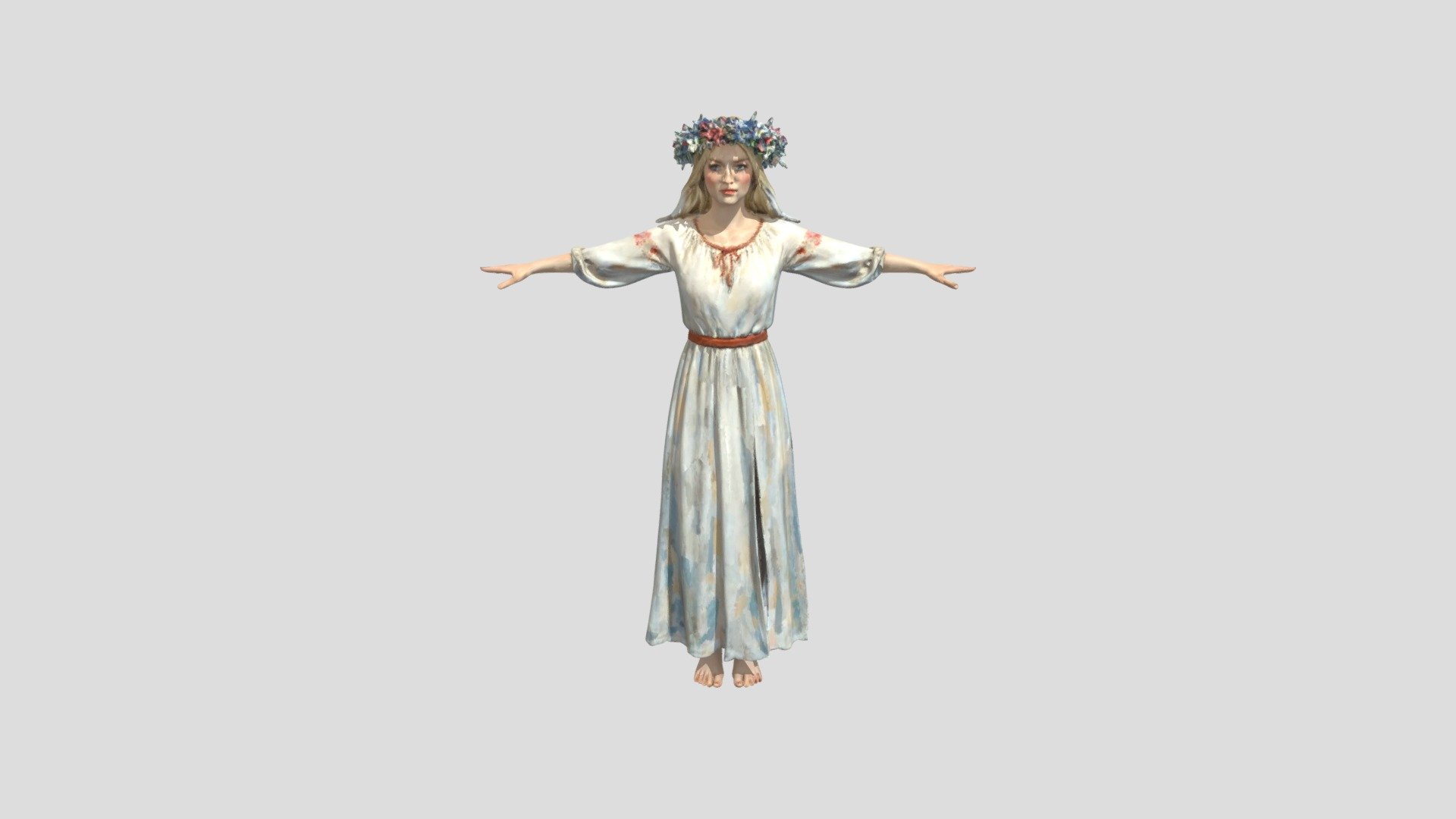 Flower Crown Maiden - 3D model by antanta (@agatekibbles214) [8c9bc40 ...