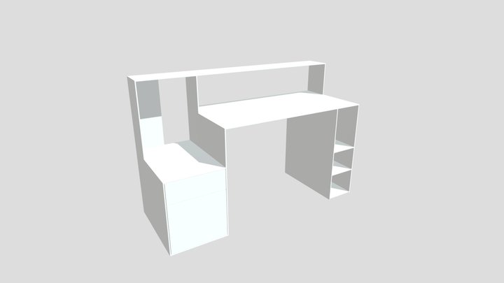 Work Desk 3D Model