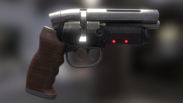 Deckard's Sidearm from Blade Runner – Free 3D Model STL