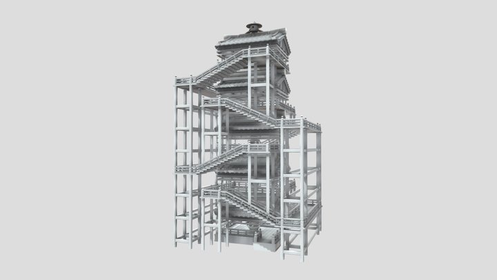 Shinto - Japanese Watchtower 3D Model