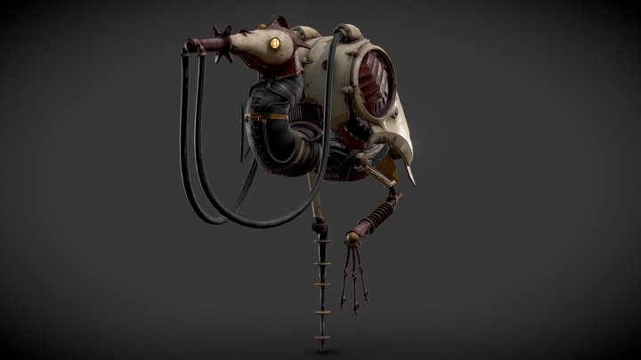 Enno, the mechanical heron 3D Model
