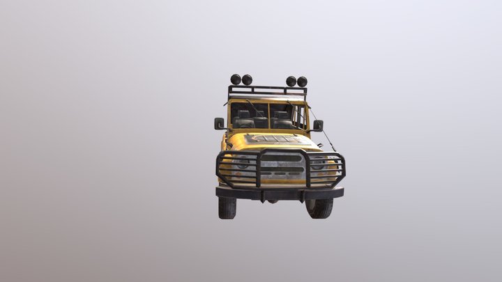pubg car 3D Model