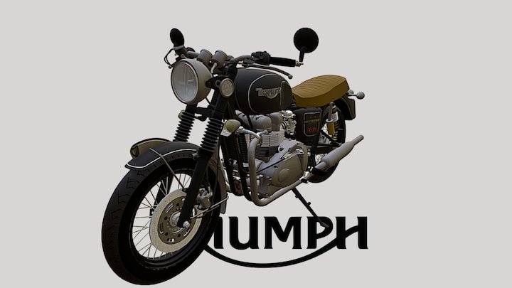 Motorbike - Triumph 2 3D Model