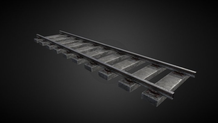Train Rail V2 3D Model