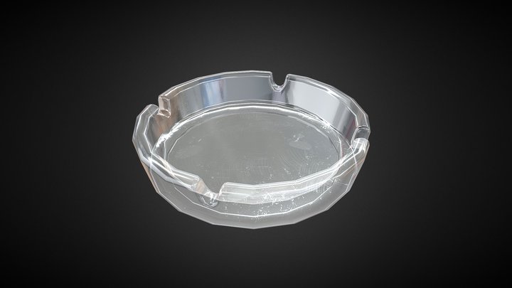 Glass Ashtray 3D Model