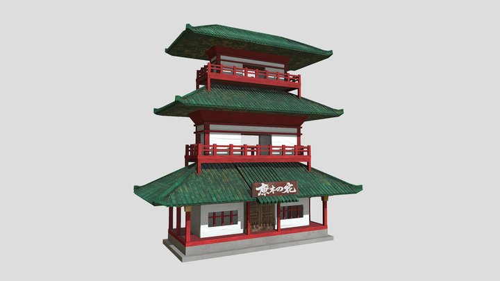 Japanese Shrine | Temple 3D Model