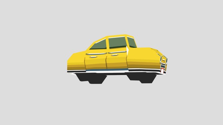Mario Kart ds early yellow car 3D Model