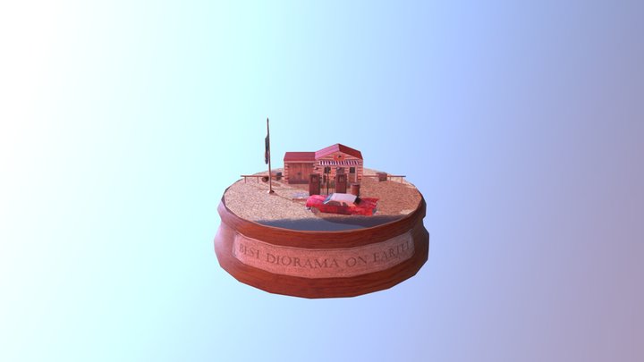 Cadillacdiorama 3D Model