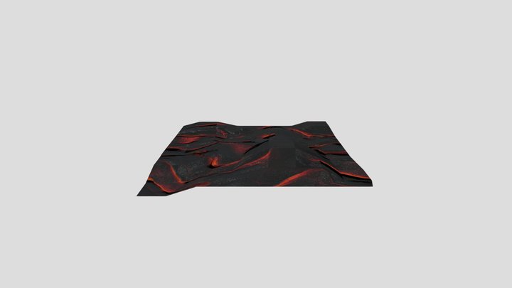 Substance Designer assignment - Lava 3D Model