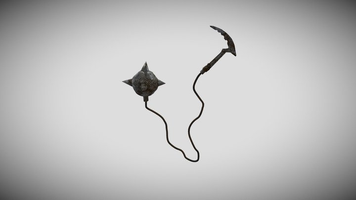 Double Hand Weapon 3D Model