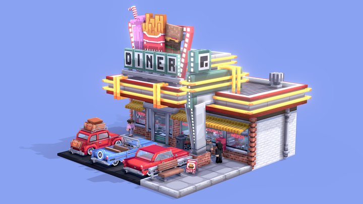 Diner 3D Model