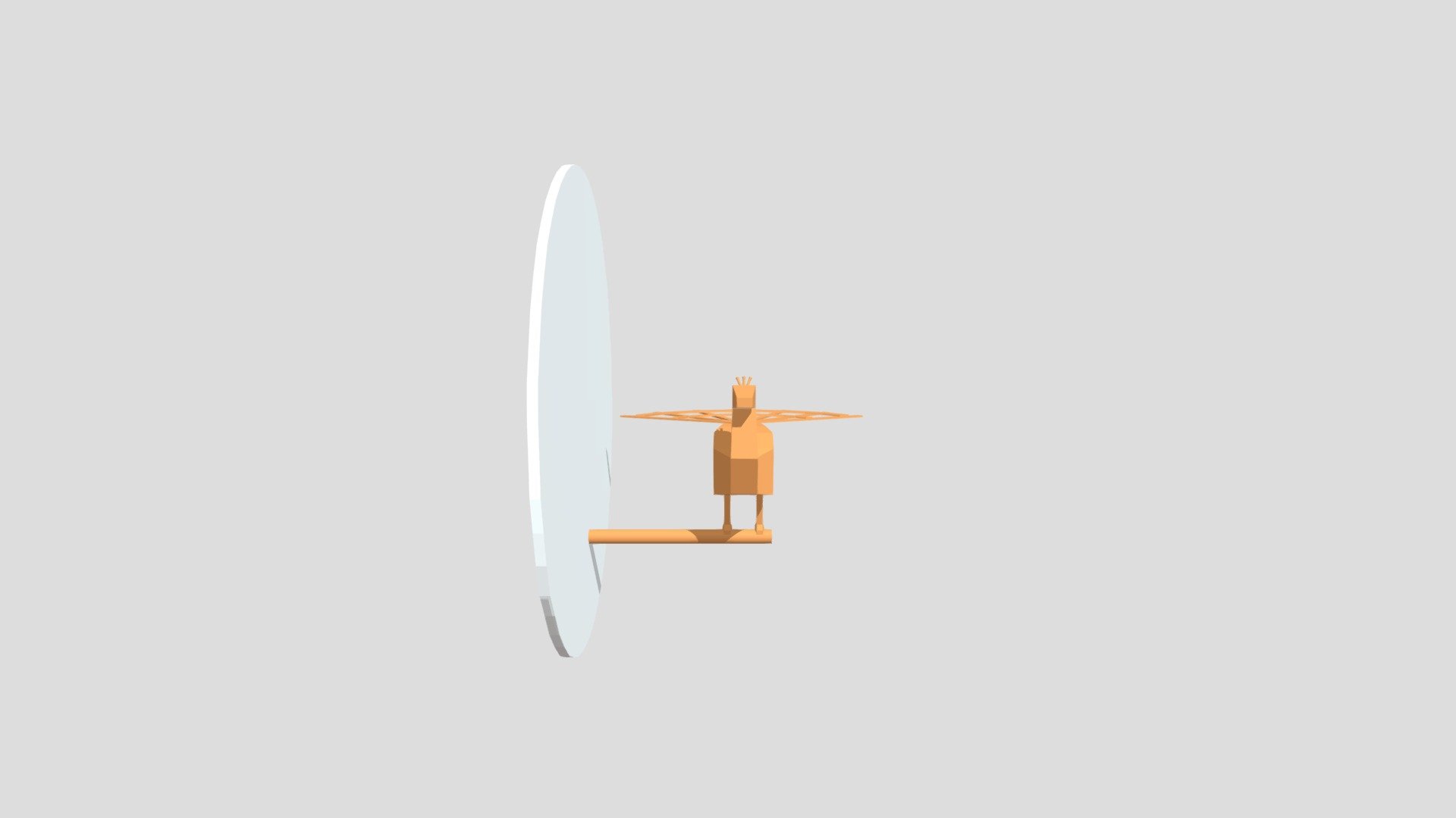 Low-Poly 3D Peacock