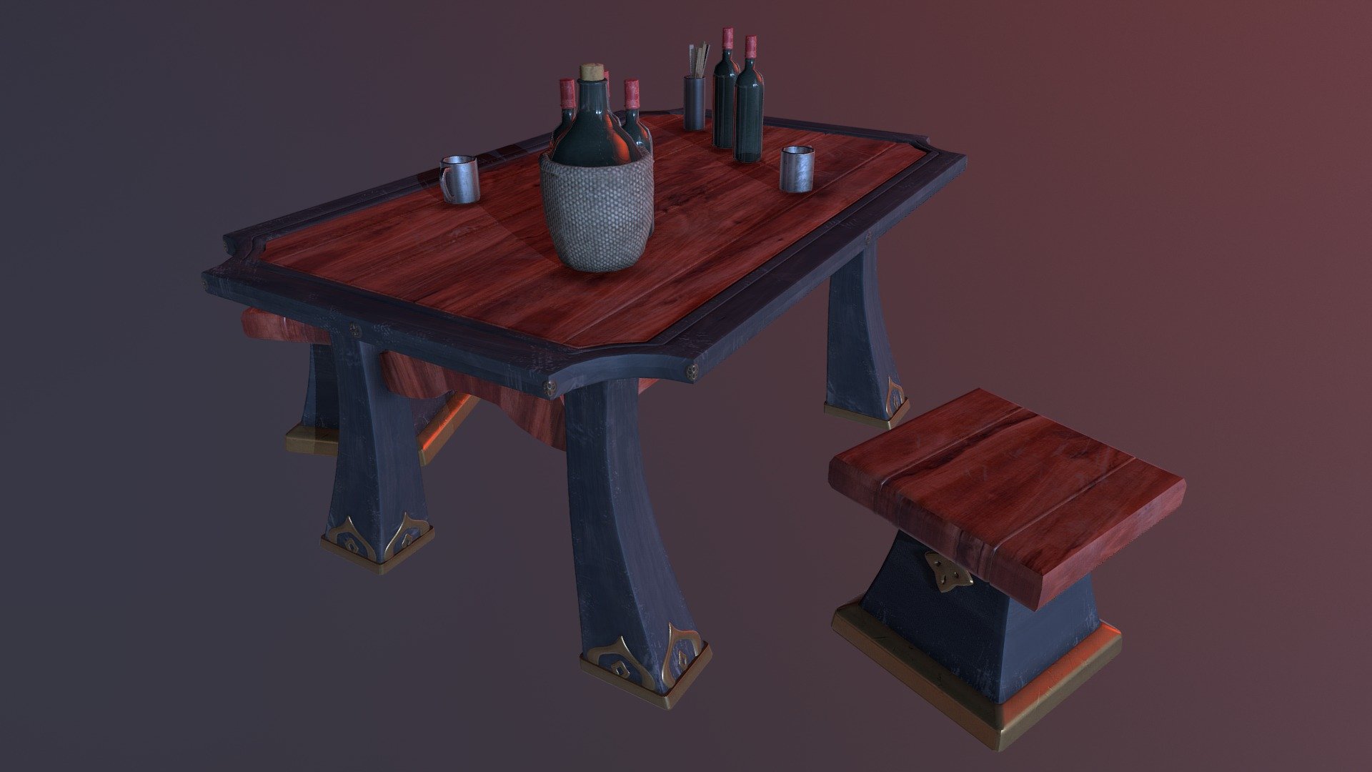 FFXIV Stormblood Doman Table Scene Fanart