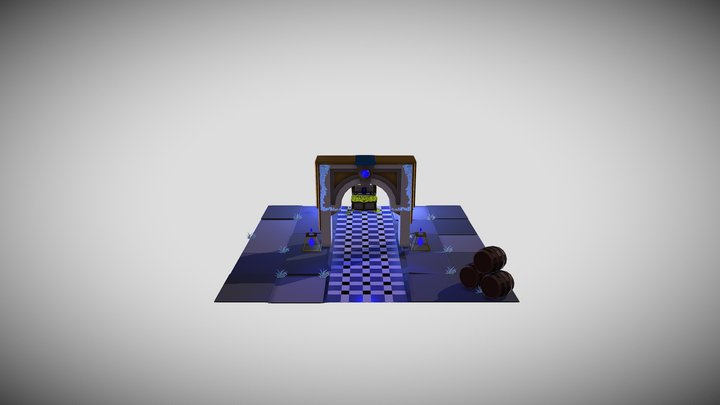 arcane inspired room 3D Model