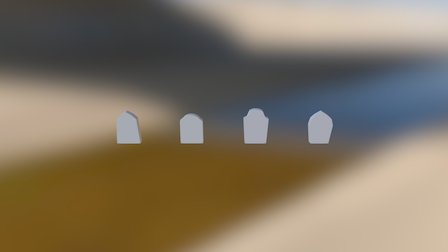 Tomb Stones 3D Model