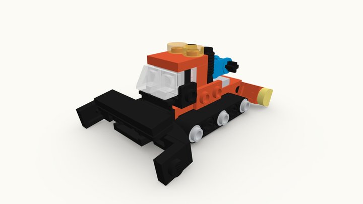 LEGO Micro Ski Piste Groomer MOC [#209] 3D Model