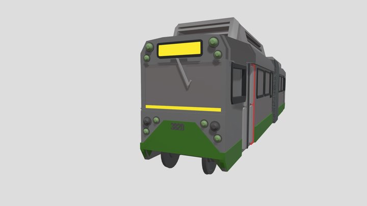 Mbta Type 8 Green line. Train. 3D Model