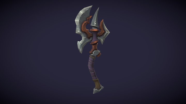 Fantasy axe 3D Model