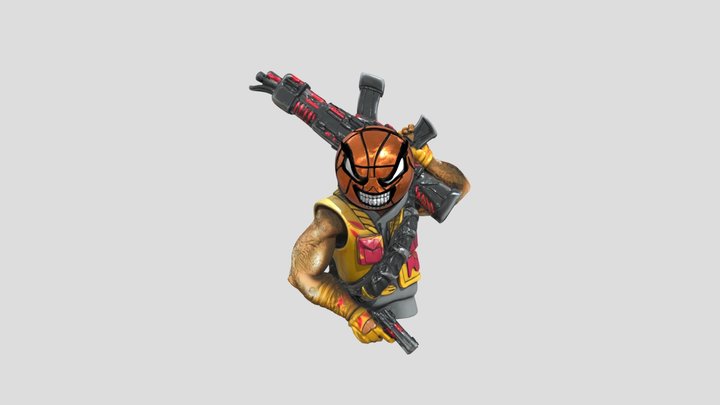 Basketball Warrior Toy 3D Model