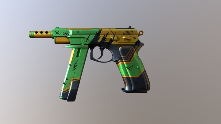 cz75auto old dread 3D Model