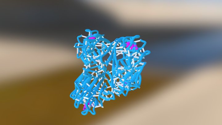 3CNA-ribbon-bychain 3D Model