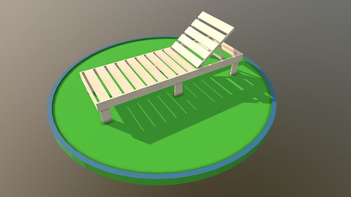 Sun Bed 3D Model