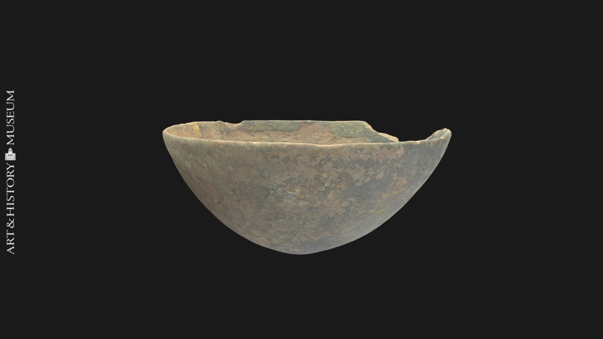 Bowl with conical base and flaring rim