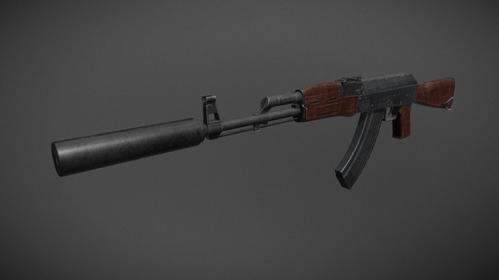 AK-47 - Assault Rifle 3D Model