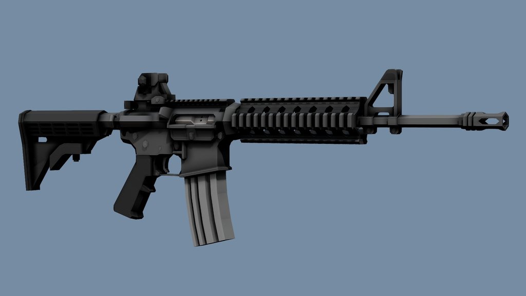 Low-Poly M4a1