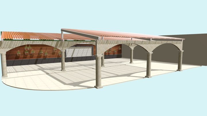 terraza la gloria 3D Model