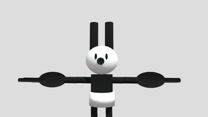 Oswald the lucky rabbit 3D Model