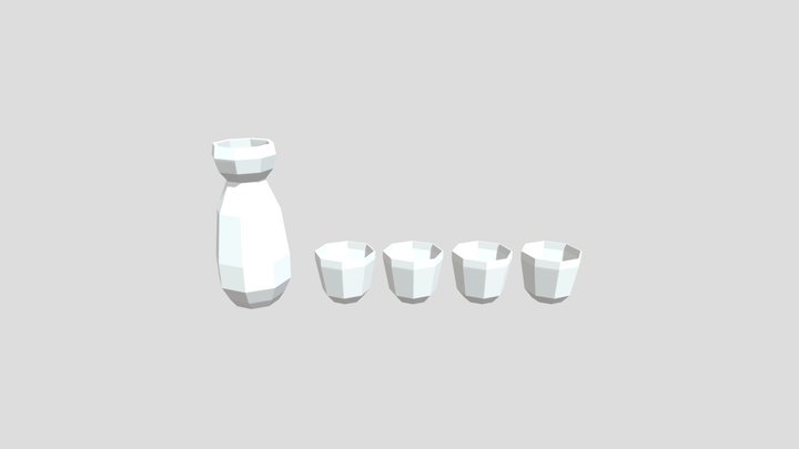 sake bottle 3D Model