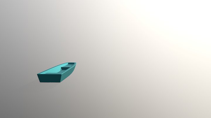 Plastic boat 3D Model