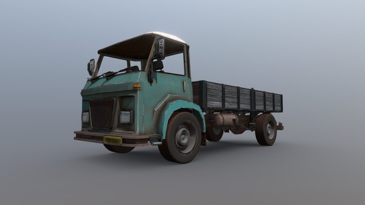 Gameready Truck 3D Model