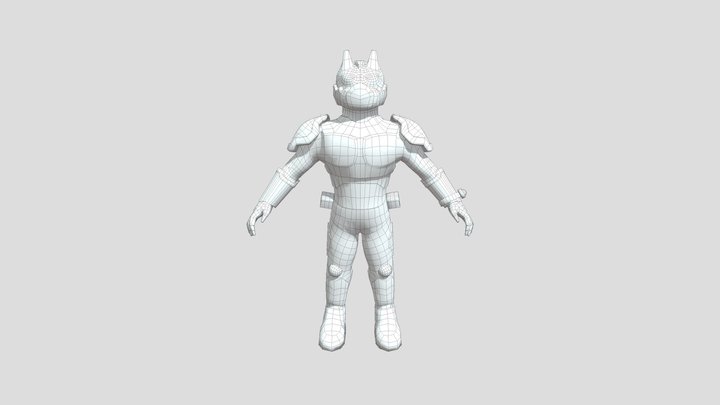 Jump Rider Retopo 3D Model