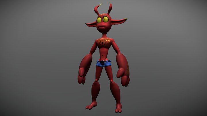 Demon Boy 3D Model