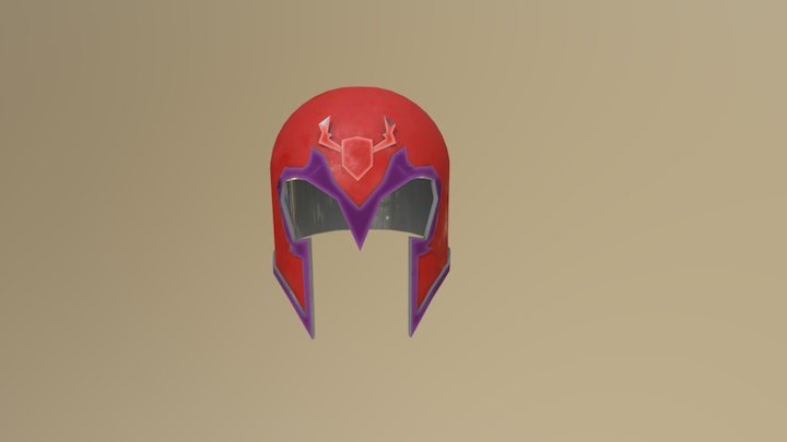 Magneto Helmet Speed Model 3D Model