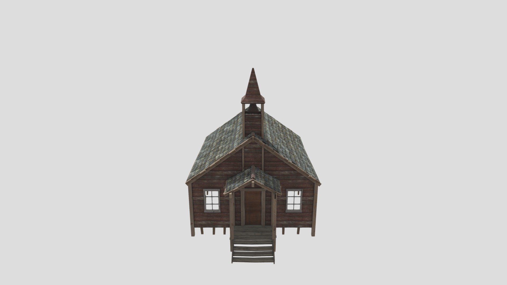 Wild West Church - 3D model by bailey.moss [8cb108d] - Sketchfab