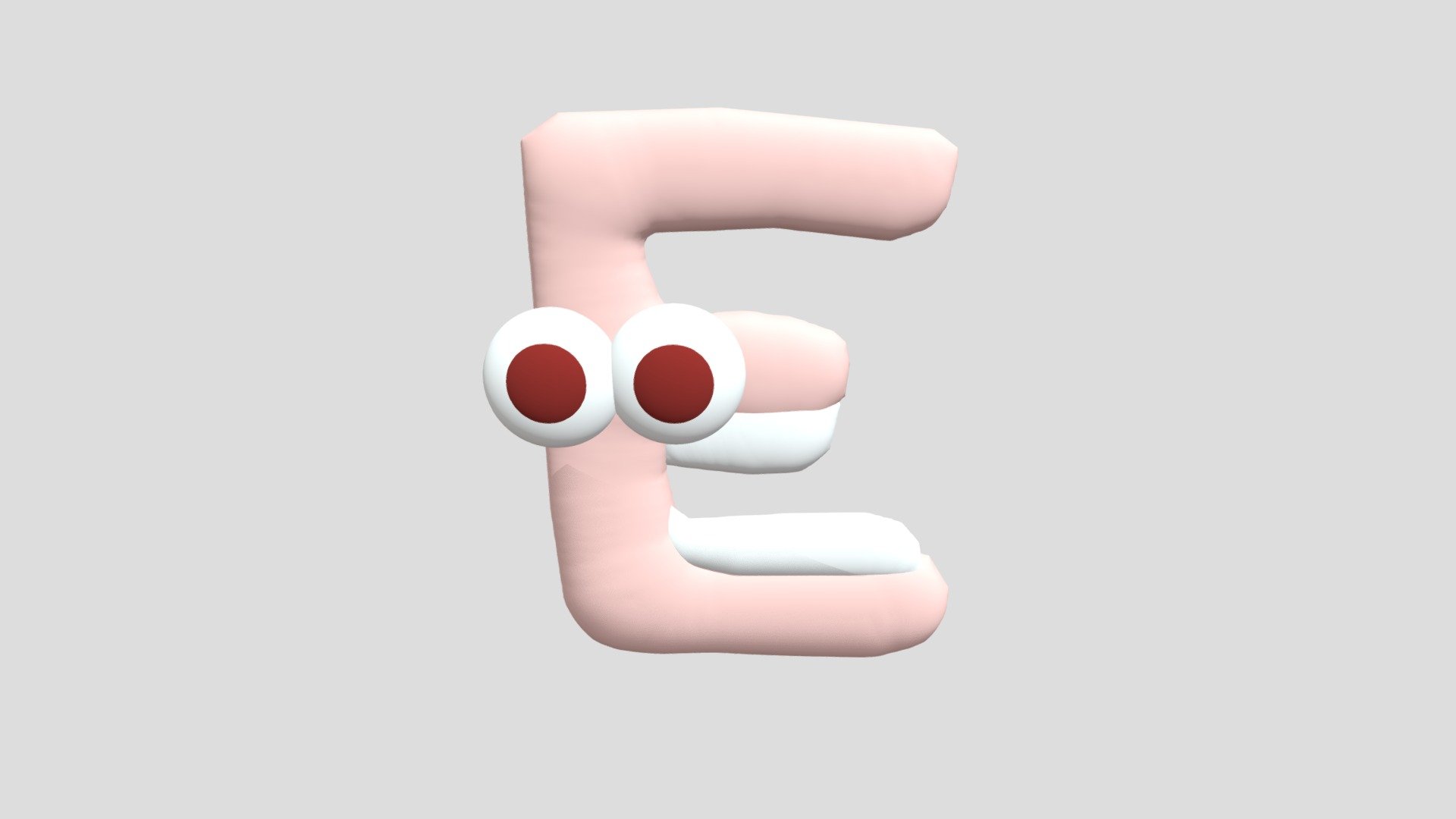 E (Alphabet Lore) - Download Free 3D model by aniandronic (@aniandronic)  [303604e]