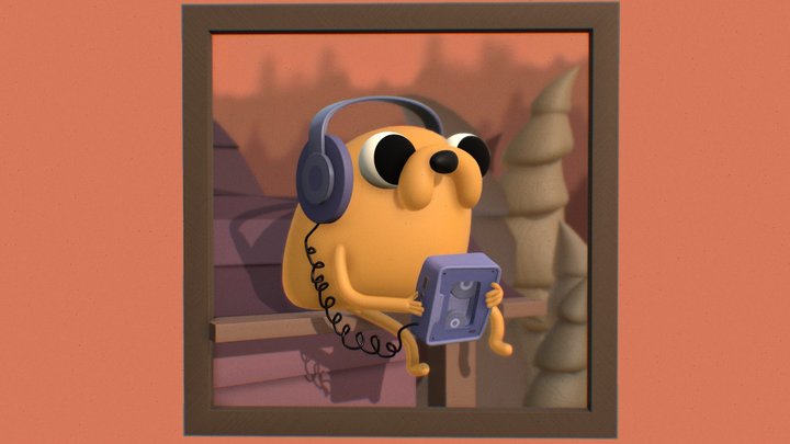 Jake the dog 3D Model