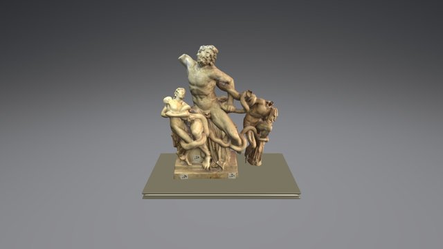 Laocoonte y sus hijos - Estado inicial 3D Model