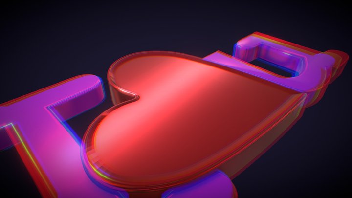 I love u 3D Model